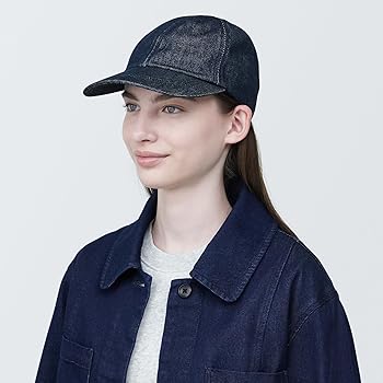 Amazon | 無印良品 カポック混 キャップ (デニム) レディース